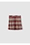 Pleated Skirt With Tartan Pattern