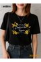 The Impossible Happens Printed Deluxe Edition Cotton Fabric Girl Black T-Shirt