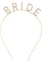 Gold Gold Color Bachelorette Crystal Stone Bride Crown Imported 16x10 Cm - 2