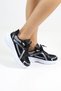 Black Women's Casual Sneaker Shoes Stylish High Sole - with Color Options - 4