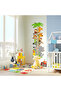 Set of Two Self-Adhesive Transparent Cute Safari Height Measure + Planets Themed Multiplication Table P - 4