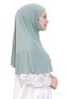 Ready-Made Headscarf Practical Islamic Clothing Combed Cotton Veil Turban Soft Scarf for Prayer - 2