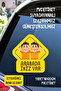There Are Twins in the Car Car-Motorcycle Windshield Sticker Sticker - Male