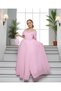 Girl's Organza Evening Dress with Crown and Bag Gift, Graduation, Wedding, Special Occasions - 2