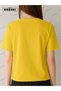 The Impossible Happens Printed Cotton Fabric Girl Yellow T-Shirt - 4