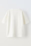 Unisex White Oversize Cotton Ak47 Printed Knitted T-Shirt - 2