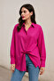 Women's Oversize Loose Cut Shirt – Fuchsia - 5