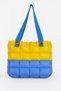 Women's Beach Bag Yellow Navy Blue Inflatable Shoulder Bag Plj02