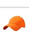 Plain Orange Gabardine Sports Hat Sports Cap - 4