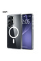 Samsung S25 Ultra Halolock Magsafe Classic Hybrid Silicone Case Transparent