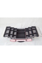 Rolling Wheeled Storage Organizer Makeup Trolley Cosmetics Suitcase Pink - 2