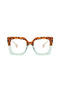 Drelina Leopard Blue Patterned Vintage & Retro Glasses - 2