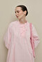 Wide Voile Dress Pink - 6