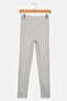 Kids Girl Ribbed Pull On Leggings, Grey - 2