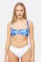 Women Tie Dye Underwired Bikini Tops, Multicolor
