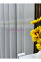 Bamboo Floor Skirt and Middle Section with Gold Glitter Tape Tulle Curtain, 1X3 Tight Pleats, Can Be Ironed, Suitable for Any Room, 30X28 Size Sample Fabric. - 5
