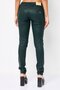 Women Regular Fit Low Rise Solid Skinny Pants, Moss Green - 4