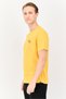 Men Sportswear Fit Short Sleeves Outdoor T-Shirt, Mustard - 2