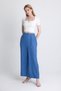 Ecru Square Neck V-Cut Detailed Crop Blouse 10432 - 3