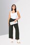 Women Regular Fit Solid Palazzo Pants, Dark Green - 2