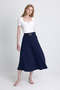 Laci Belted A-Line Midi Skirt 4806A - 3