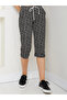 Women's Patterned Combed Cotton Capri - 5