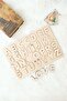 Wooden Turkish Alphabet Toy Girl Boy Birthday Gift