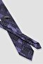 Tie 8 cm Microfiber Polyester Navy Blue Men's Patterned Tie - 3