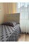 Single Anthracite Gray Pom-Pom Bedspread Set - 3