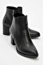 Women's Heeled Boots Black Skin