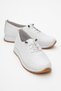 Women's Lace-Up Casual Shoes White Skin