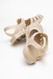 Closed Front Beach Sandals Beige - 4