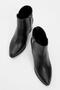 Women's Heeled Stone Boots Black Skin - 5