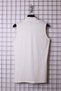 Women's Plus Size Turtleneck Sleeveless Lycra Combed Cotton Badi - White - 3
