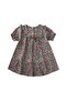 Patterned Viscose Dress 1-10 Years Green