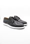 Black 100% Leather Lace-Up Casual Shoes 1033250154 - 2