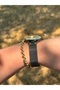 Rosegold and Black Two Color Simple Stylish Wicked Cord Steel Color Do Not Change Women's Watch - 2