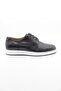 Black 100% Leather Lace-Up Casual Shoes 1033250154