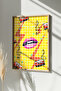 One Piece Real Raw Wooden Framed Popart Square Striped Painting - Model 1 - 2