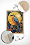 One Piece Real Raw Wooden Framed Mosaic Themed Painting - Model 3 - 4
