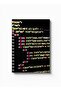Spiral Notebook with Front and Back Hard Covers Featuring Coding Design - 5