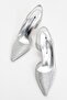 Women's High Heel Shoes Silver Triangle - 3
