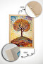 One Piece Real Raw Wooden Framed Mosaic Themed Painting - Model 33 - 4