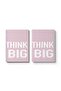 دفتر ملاحظات حلزوني مع غلافين أمامي وخلفي صلبين بتصميم Think Big - 4