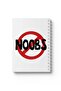 دفتر ملاحظات حلزوني مع غلافين أمامي وخلفي صلبين بتصميم Noobs