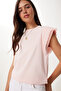 Fishtail Stretchy Viscose Knitted T-Shirt - 2