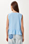Linen Blouse with Binding Detail - 4