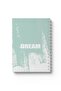 دفتر ملاحظات حلزوني مع غلافين أمامي وخلفي صلبين بتصميم Dream Design