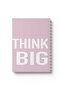 دفتر ملاحظات حلزوني مع غلافين أمامي وخلفي صلبين بتصميم Think Big