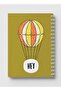 دفتر ملاحظات حلزوني مع غلافين أمامي وخلفي صلبين بتصميم "Hey Flying Balloon" - 5